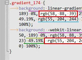 css gradient generator color format